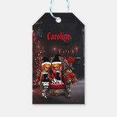 Schattigee kleine donkere elfen. cadeaulabel (Voorkant)