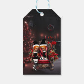 Schattigee kleine donkere elfen. cadeaulabel (Achterkant)