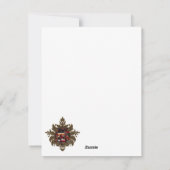 Schattigee kleine donkere elfen. feestdagenkaart (Achterkant)