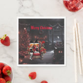 Schattigee kleine donkere elfen. servet (Insitu)