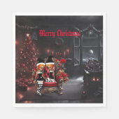 Schattigee kleine donkere elfen. servet (Voorkant)