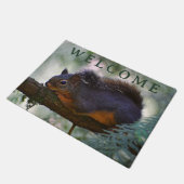 Schattigee kleine Douglas eekhoorn welkom Deurmat (Schuin)