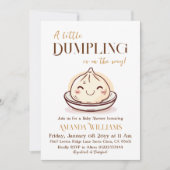 Schattigee kleine Dumpling Kawaii Baby shower Kaart (Voorkant)