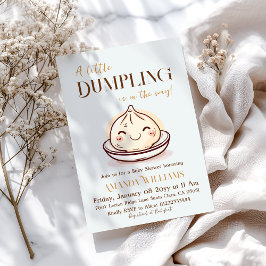 Schattigee kleine Dumpling Kawaii Baby shower Kaart