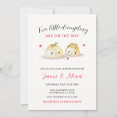 Schattigee Kleine Dumpling Mushroom Twin Baby show Kaart (Voorkant)