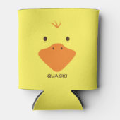 Schattigee kleine eend gezicht gepersonaliseerde t blikjeskoeler (Voorkant)