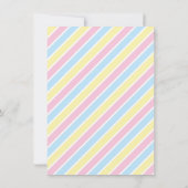 Schattigee kleine eenhoorn regenboog meisjes verja kaart (Achterkant)