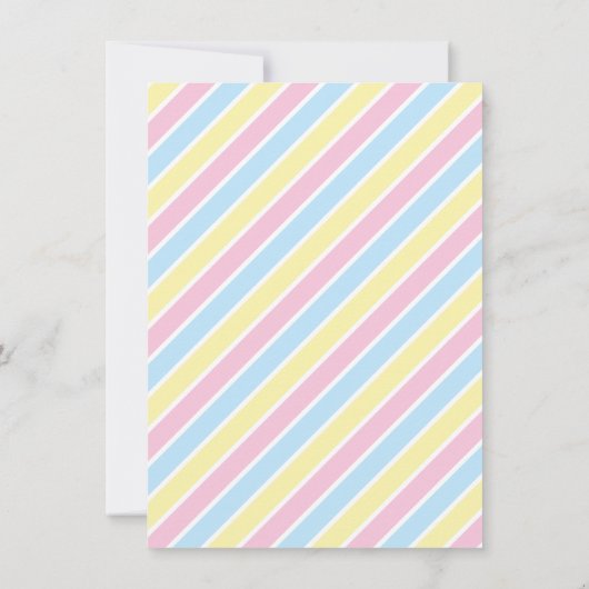 Schattigee kleine eenhoorn regenboog meisjes verja kaart (Achterkant)