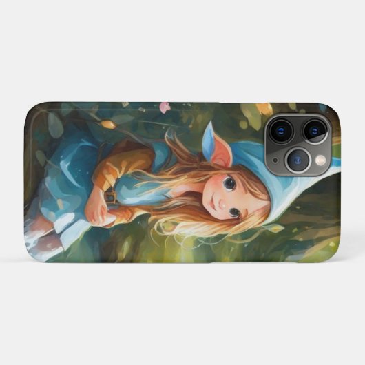 Schattigee kleine elf in de rivier Case-Mate iPhone case (Achterkant (horizontaal))