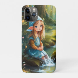 Schattigee kleine elf in de rivier Case-Mate iPhone case