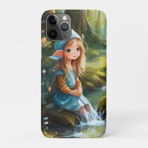 Schattigee kleine elf in de rivier Case-Mate iPhone case