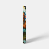 Schattigee kleine elf in de rivier iPhone hoesje (Linkerkant)