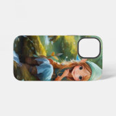 Schattigee kleine elf in de rivier iPhone hoesje (Achterkant horizontaal)
