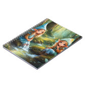 Schattigee kleine elf in de rivier notitieboek (Linkerzijde)