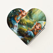 Schattigee kleine elf in de rivier notitieboek (Achterkant)