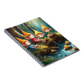 Schattigee kleine elfen in de rivier notitieboek (Rechterzijde)