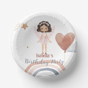 Schattigee Kleine engel afro meisjes Ballon Verjaa Papieren Kommen