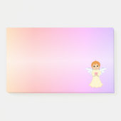 Schattigee kleine engel op pastelkleuren post-it® notes (Voorkant)
