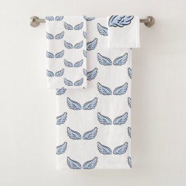 Schattigee kleine engelenvleugels bad handdoek