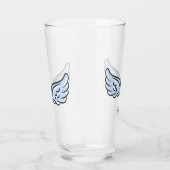 Schattigee kleine engelenvleugels glas (Rechts)