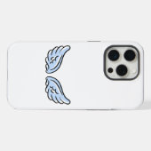 Schattigee kleine engelenvleugels iPhone hoesje (Achterkant horizontaal)