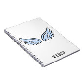 Schattigee kleine engelenvleugels notitieboek (Rechterzijde)