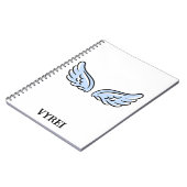 Schattigee kleine engelenvleugels notitieboek (Linkerzijde)