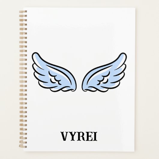 Schattigee kleine engelenvleugels planner (Voorkant)