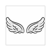 Schattigee kleine engelenvleugels rubberstempel (Afrduk)