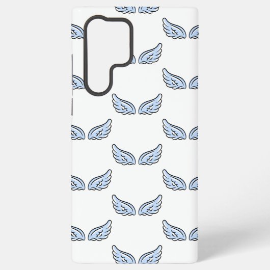 Schattigee kleine engelenvleugels samsung galaxy hoesje (Achterkant)