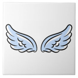Schattigee kleine engelenvleugels tegeltje