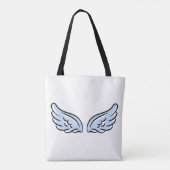 Schattigee kleine engelenvleugels tote bag (Achterkant)
