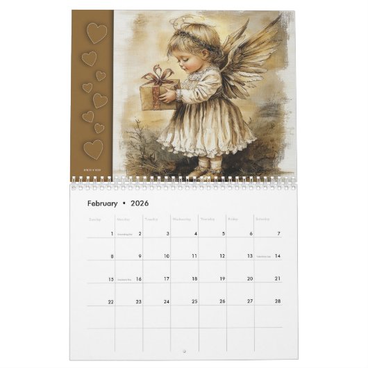 Schattigee kleine engeltjes – Süße kleine Engel Kalender (Feb 2026)