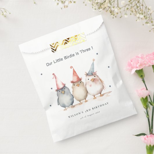 Schattigee kleine feestvogels elke leeftijd kinder bedankzakje (Gezegeld)