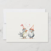 Schattigee kleine feestvogels elke leeftijd kinder kaart (Achterkant)