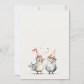 Schattigee kleine feestvogels elke leeftijd kinder kaart (Achterkant)