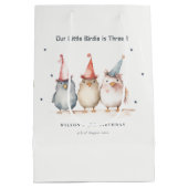 Schattigee kleine feestvogels elke leeftijd kinder medium cadeauzakje (Achterkant)