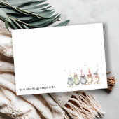 Schattigee kleine feestvogels elke leeftijd kinder notitiekaartje