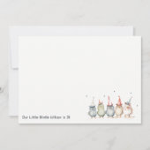 Schattigee kleine feestvogels elke leeftijd kinder notitiekaartje (Voorkant)