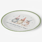 Schattigee kleine feestvogels elke leeftijd kinder papieren bordje (Gekanteld)