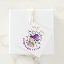 Schattigee kleine geest BOO Dank U baby shower Bedankjes Labels