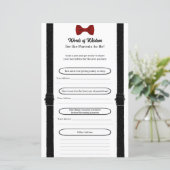 Schattigee kleine gentleman Baby shower Fun Advies (Staand voorkant)