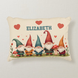 Schattigee kleine Gnomes - Gepersonaliseerde Kinde Accent Kussen