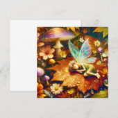 Schattigee kleine grillige fee slapen blanco (Voorkant / Achterkant)