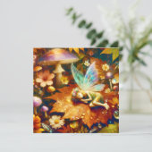 Schattigee kleine grillige fee slapen blanco (Staand voorkant)