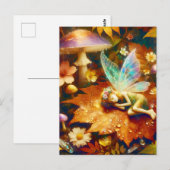 Schattigee kleine grillige fee slapen blanco briefkaart (Voorkant / Achterkant)