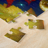 Schattigee kleine grillige fee slapen blanco legpuzzel (Zijkant)