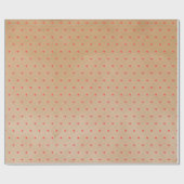 Schattigee kleine hartjes op Beige Kraft Cadeaupapier (Vlak)