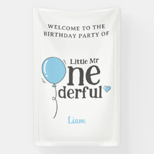 Schattigee kleine heer onederful partij welkom spandoek