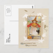 Schattigee kleine heks Briefkaart (Voorkant / Achterkant)